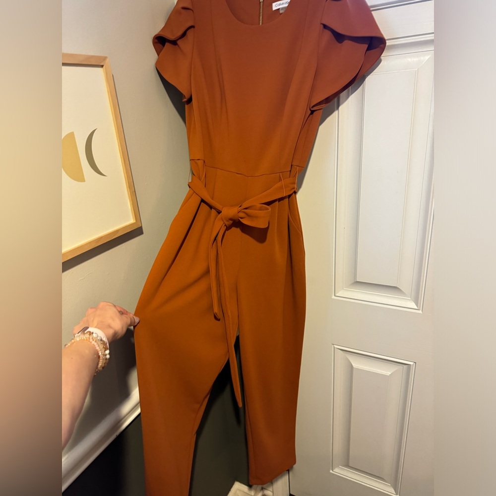Calvin Klein Jumpsuit rust size 4